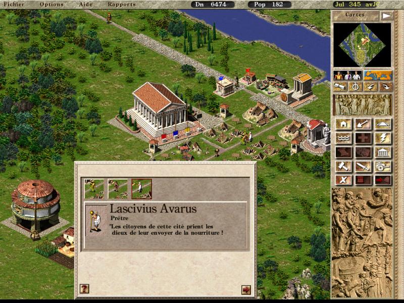 Capture d’écran de Caesar III en français