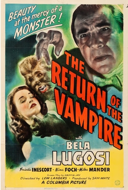 affiche de The Return of the Vampire