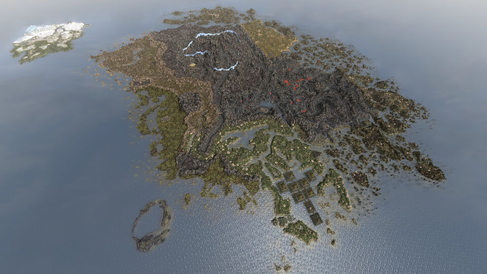 Vue aérienne de Vvardenfell